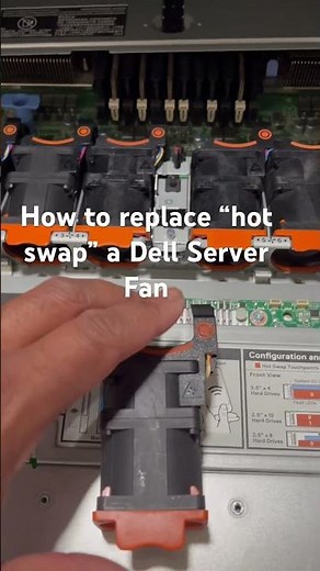 How to Replace or Hot Swap a fan for a Dell PowerEdge Server. #dellserver #dell #server #homelab