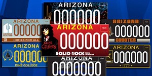 ADOT unveils 5 new, 2 redesigned specialty license plates