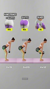 3 Types of Deadlifts to Sculpt Legs & Glutes 🔥💪 Want to target your hamstrings, glutes, and quads with just 3 moves? Here’s how each deadlift variation hits a different muscle group! 🧠👇 ✅ SDL – Hamstrings Glutes ✅ RDL – Glutes focused ✅ DL – Quad dominant 💥 Add them to your next leg day and feel the burn! Rest 30–45s between rounds. Let us know which one’s your favorite! 💬👇 #legworkout #gluteworkout #deadliftvariations #homeworkout #fitnesstips | DEMIC