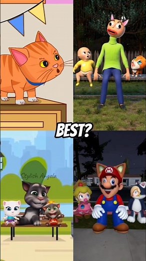 Mario Cat Meow #mario #supermario #memes #animation #gmod #cartoon #shorts