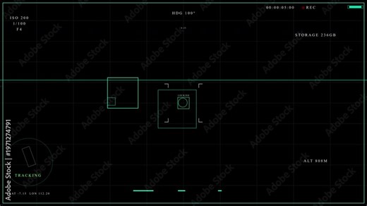 Camera recorder overlay hud futuristic ui display interface digital data suitable for technology presentations, sci-fi projects, and gaming graphics
