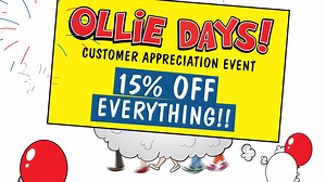 The CHEAP just got CHEAPER‼️ 15% off EVERYTHING in the store during Ollie Days - Once-A-Year Customer Appreciation Event! 🛒 Absolutely ends July 3rd 🛍️ #olliedays #goodstuffcheap | Ollie's
