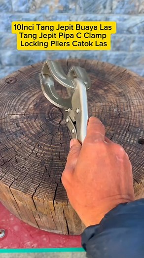 10Inci Tang Jepit Buaya Las Tang Jepit Pipa C Clamp Locking Pliers Catok Las #alattukanglas #perkakastukang @penggemar berat | barang online