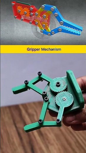 Dual Gear Gripper Mechanism | 3D Printed Robotic Claw with Synchronized Precision Grasping Motion