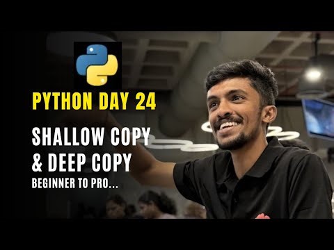 Day - 24: Shallow copy and deep copy in python #python #coding #computerscience