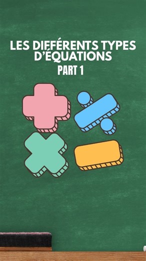 Mathématiques Culture Amusement on Instagram: "📚 La résolution d’équations pose souvent problème chez les élèves 😅 ! Pour résoudre certaines équations, il faut développer, et pour résoudre d’autres, il faut factoriser 🧩… et c’est là que beaucoup se perdent 🤯. Mais avec un peu d’entraînement, on peut vite dépasser ce blocage 💪✨ Dans cette vidéo 🎥, je t’explique les différents types d’équations 🔢 et comment utiliser la bonne méthode pour les résoudre ✅ #mathsetculture #mathlove #succesenmat