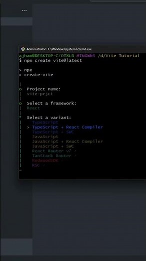 Quick Vite Setup for React using npm (2025 Tutorial)