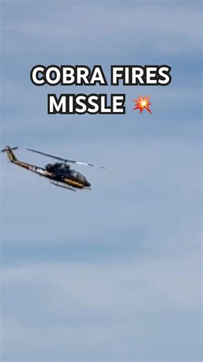 AH-1 Cobra Fires Missile 💥 Airshow Demo