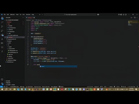 AI HAIR REPLACEMENT PROJECT WITH FASTAPI AND ADVANCED IMAGE PROCESSING
