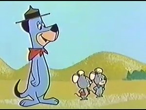 HUCKLEBERRY HOUND END CAST - 80 - RESTORED COLOR: "SCOUTMASTER HUCKLEBERRY"