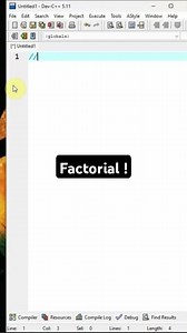 Quick Factorial Using Recursion in C++ #c++ #coding #factorial #recursion #shorts