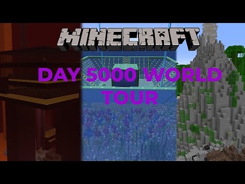 My 5000 day survival world tour | Minecraft