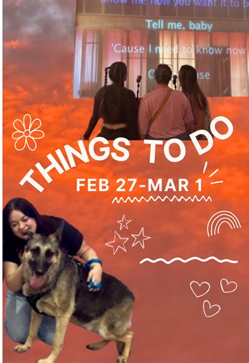 Things to do in Tucson this weekend ☀️💖 Head to tucsonloveletter.com/events for more!! I said 13 but I guess I meant 14 🤪 🎨 Spring Artisans Market, Feb. 27-March 1 — 100 artists and pay-what-you-wish admission to the Tucson Museum of Art 🎤 Queer Femme Tucson Karaoke Night, Feb. 27 — sleepover-themed karaoke night with proceeds benefitting The Florence Project, held at R Bar 🍫 Chocolate Box Burlesque, Feb. 27 — all-Black burlesque production at Bumsteds 🤠 Rodeo Round Up, Feb. 27 — amusement