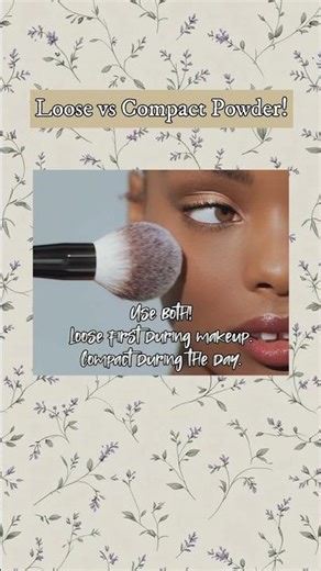Loose Powder vs Compact Powder #makeuphacks #youtubeshorts #shorts #foryou #trending #trendingshorts