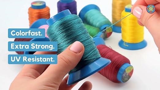 Bonded Nylon Thread for Sewing Heavy Duty Assorted Colors