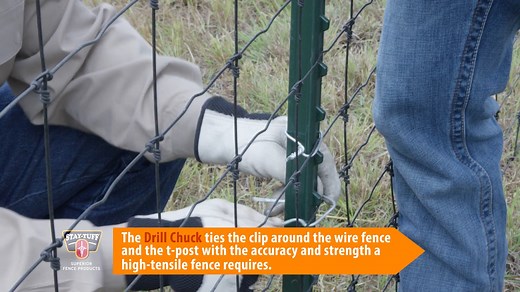 9.1K views · 18 reactions | The easiest, fastest, and most convenient way to install post clips is with STAY-TUFF Affixing Drill Chuck. You'll be saving time & effort, all while getting impeccable results! Visit our website to learn more https://bit.ly/3v3fasf | Stay-Tuff Fence | Facebook