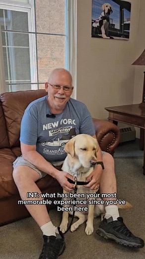 1.1K views · 146 reactions | Donald and his service dog, Starling, make an amazing team. ‍了 Ready to begin your journey? Learn more and apply for a service dog through the link below. https://www.vetdogs.org/AV/getaservicedog/AV/DogPrograms/getaservicedog.aspx?hkey=d285bc4c-8089-4569-a7c6-46f60f48cb4d | America's VetDogs | Facebook