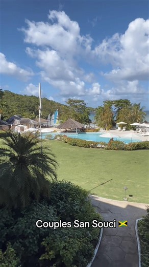 Had an amazing stay at Couples San Souci 🤍 The true definition of relaxation peace, quiet, and pure bliss. Of course I had to do a little room hopping 👀✨ and this beauty right here is the Beachfront Suite… waking up steps from the ocean is unmatched. If unplugging, recharging, and romance is your vibe, this is it. #AdultsOnly #beachfront #couplessansouci #jamaica #OchoRios
