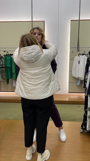 Clothing Store Try-On: Puffer Jacket Styling Tips