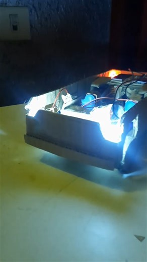 How to make a working cardboard car with suspension Part 9: Lights