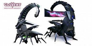 Cluvens IW-SK, la sedia gaming a forma di scorpione, è una meravigliosa e "cattiva" realtà - Justnerd.it