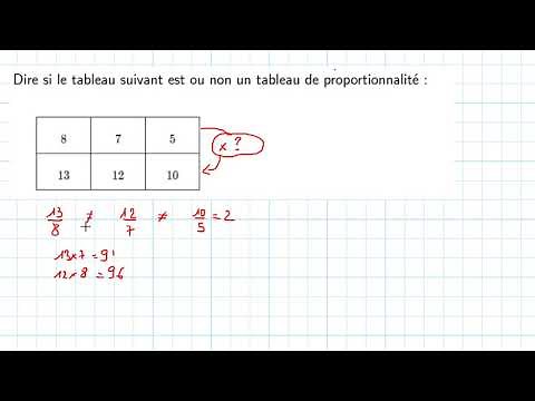 proportionnalité 2 : Reconnaître une situation de proportionnalité exercices