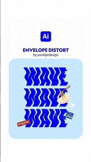 Adobe Illustrator Envelope Distort | Wave Text Effect Like a PRO