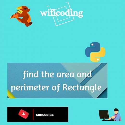 find area and perimeter of Rectangle in python | python program