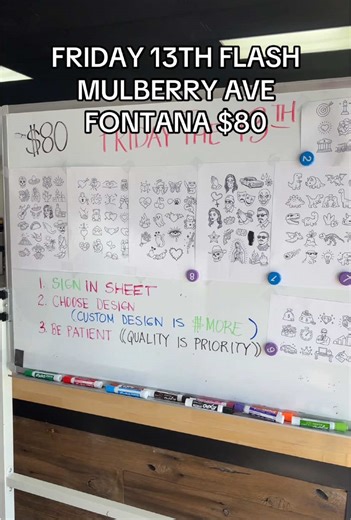 Friday the 13th Special Tattoos in Fontana