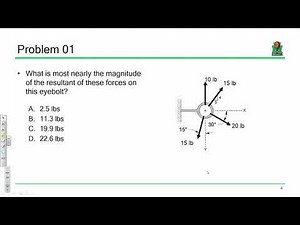 FE Exam Review: Statics/Dynamics (2019.11.20)