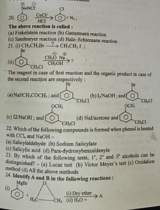 The above reaction is called:(a) Finkelstein reaction (b) Gatt... | Filo
