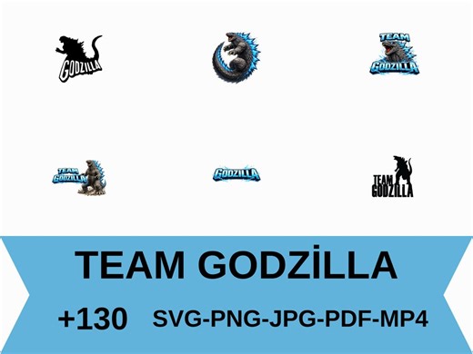 Team Godzilla Logo, Atomic Breath (svg, Png, Jpg, Pdf) (digital Download) - Etsy