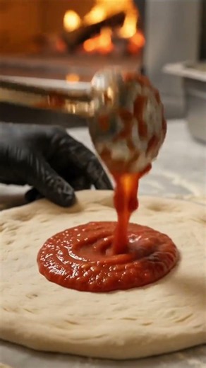 Crispy Pepperoni Pizza From Scratch | ASMR Luxury Kitchen | Chef Hands Only 🍕🔥