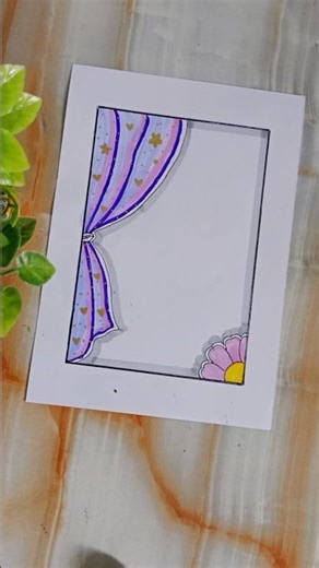 How to make beautiful borderdesign for project #beautifulborderdesign #shortsfeed