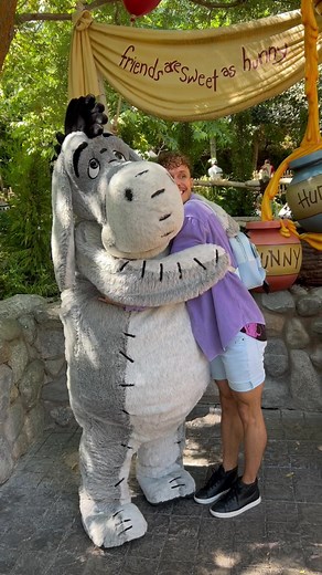 Eeyore’s reaction giving him a gift!!🎀 Link in bio! #eeyore #etsyshop #disneyland