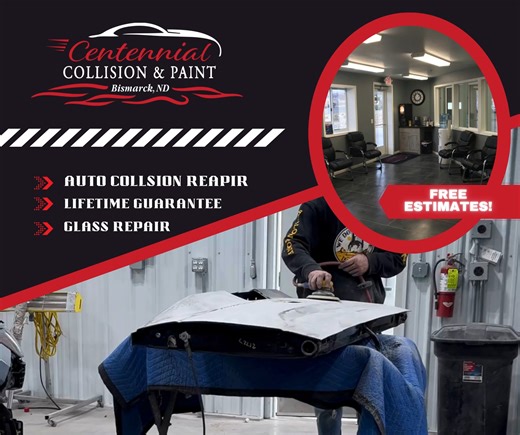 Discover the Excellence of Centennial Collision & Paint Centennial Collision & Paint, an auto body shop based in Bismarck, ND, has been serving the community with superior customer service since 2017. Our locally owned business is equipped with state-of-the-art equipment and an I-CAR Gold Certification, which ensures that every vehicle we handle receives the utmost attention to detail. | Centennial Collision and Paint, LLC