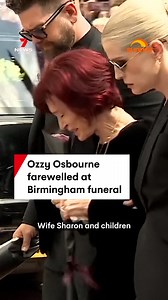 The Prince of Darkness has been remembered at a funeral procession by thousands of fans. #ozzyosbourne #blacksabbath #princeofdarkness #heavymetal #funeral #birmingham #7NEWS | 7NEWS Australia