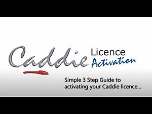 How to Activate your Caddie software licence