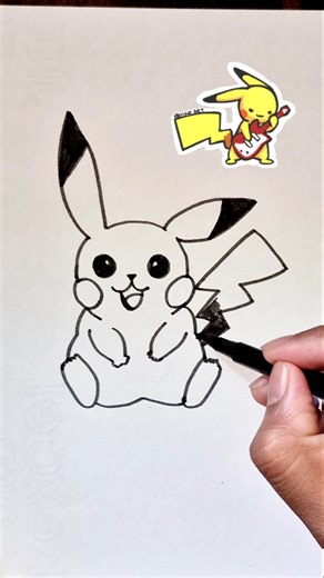 Pikachu drawing | Drawing Drawing | kids drawings | drawing shorts #drawing