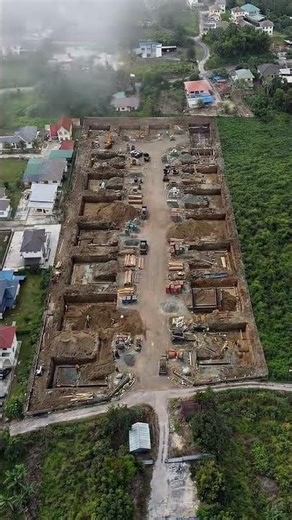 Empty Land to Full Colony – Complete House Construction Process #americanhomes #southernhomes #short