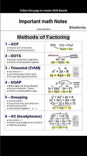basic method of factoring 👀📝📚 #maths #ncertmaths #cbsemaths #basicmaths #exam #factors #education
