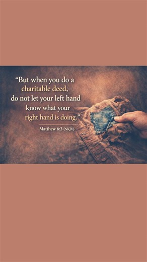 Motivational Christian | Matthew 6:3 | Give in Secret #shortsfeed #motivation