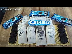 Como hacer bolis Gourmet de galleta OREO súper deliciosos /Hielitos, Cubitos,Congeladas de oreo