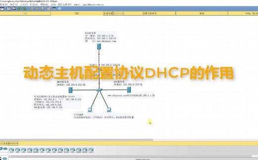 计算机网络仿真实验26：动态主机配置协议DHCP的作用（思科Cisco Packet Tracer仿真实验）