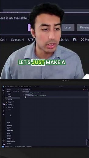Django Project Setup: VS Code & .env File Explained! #shorts