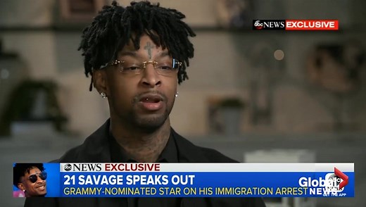 21 Savage gives 1st interview since being detained by U.S. immigration - National | Globalnews.ca