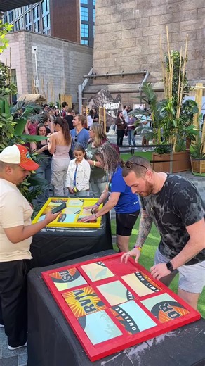 Survivor Slide Puzzle Record Breaker at NYC Pop Up Event