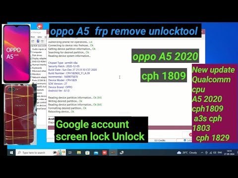 oppo A5 2020 frp lock remove screen lock remove AMT tool (cph1809/cph1829) #oppoa5frpunlock