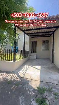House for sale in San Miguel, El Salvador, near Vidri Walmart and Metrocentro #elsalvador #housef...