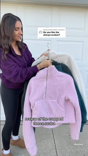 review of the #lululemon scuba oversized half-zip fleece hoodie & funnel neck 🩷 #lululemonreview